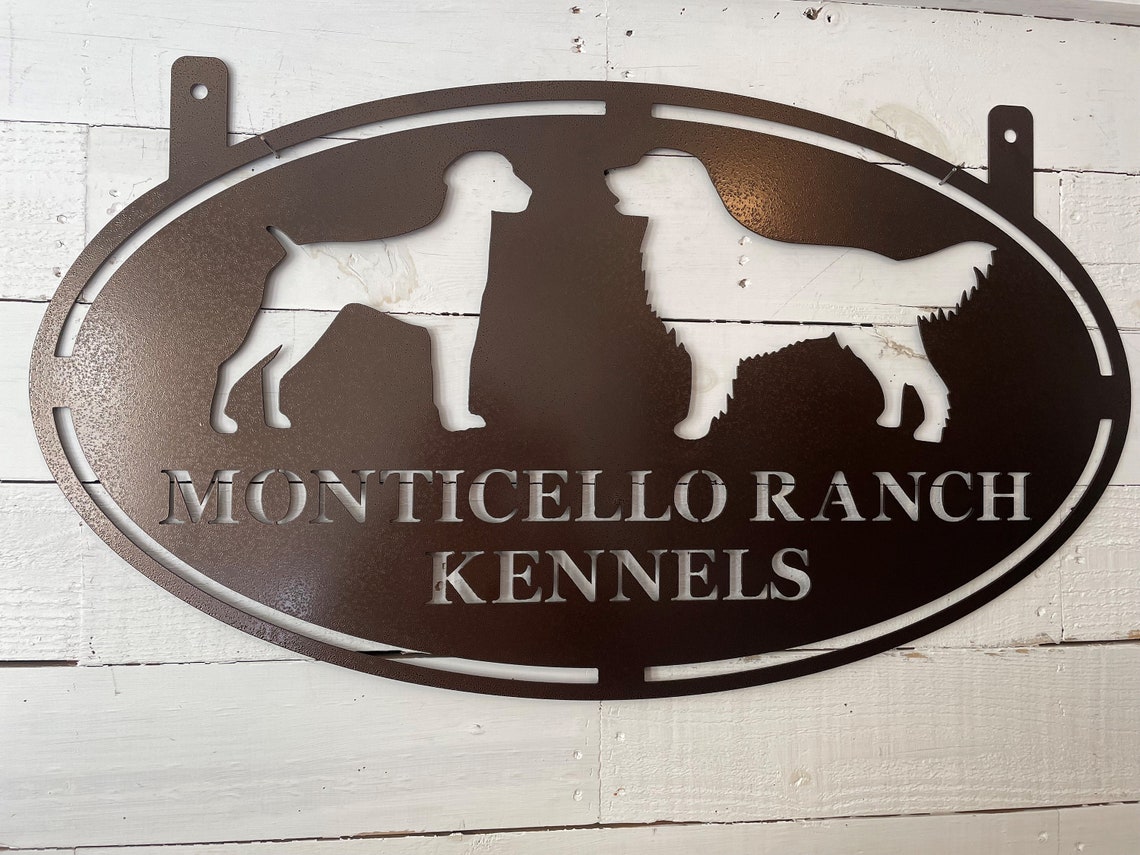 Custom Dog Kennel Sign GSP Sign Golden Retreiver Metal Sign Etsy