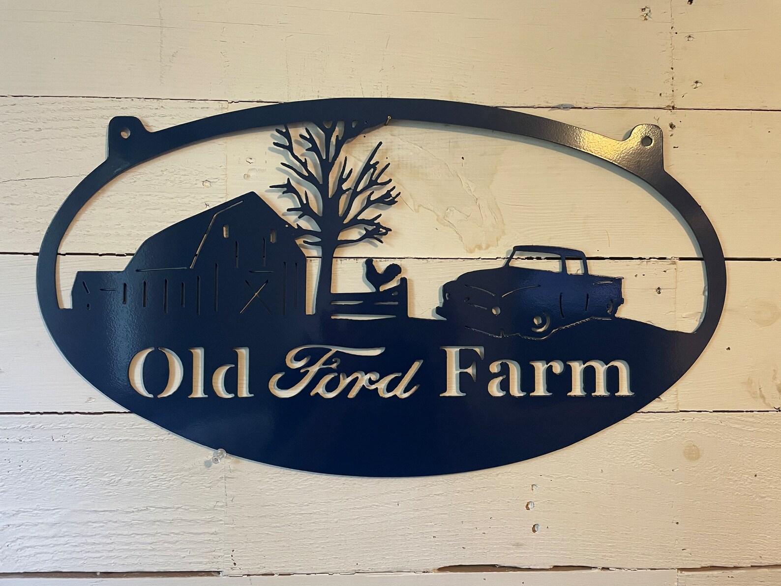 Vintage Ford Custom Farm Sign 1956 Ford Ford Metal Signs Etsy