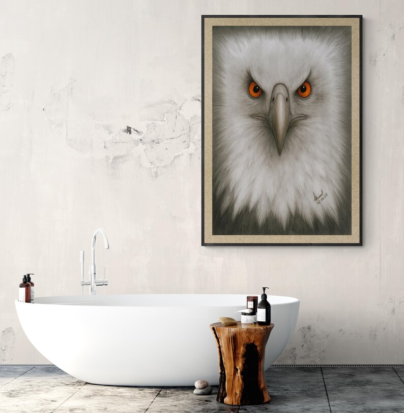 Adler Zeichnung, Adler Poster, Linien Zeichnung, Sofort Download Poster, Adler Liebhaber, Vogel Liebhaber, Greifvögel, Schlafzimmer Poster, Download Art Bild 16