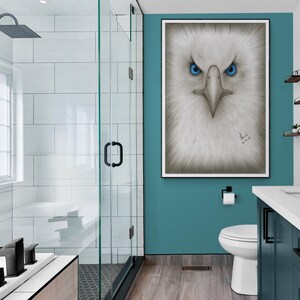 Adler Zeichnung, Adler Poster, Linien Zeichnung, Sofort Download Poster, Adler Liebhaber, Vogel Liebhaber, Greifvögel, Schlafzimmer Poster, Download Art Bild 17
