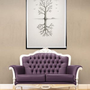 Tree art, line drawing, downloadable artwork, original art, introspective art, mystical tree, tree of life, instant download, downloadable image 11