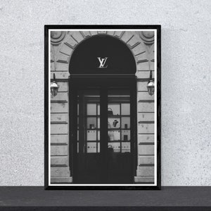 Louis Vuitton Paris Photography, Champs Elysees Avenue, Fine Art Print,  Modern Chic French Home Decor, Large Wall Art, Canvas, 16x20 20x24