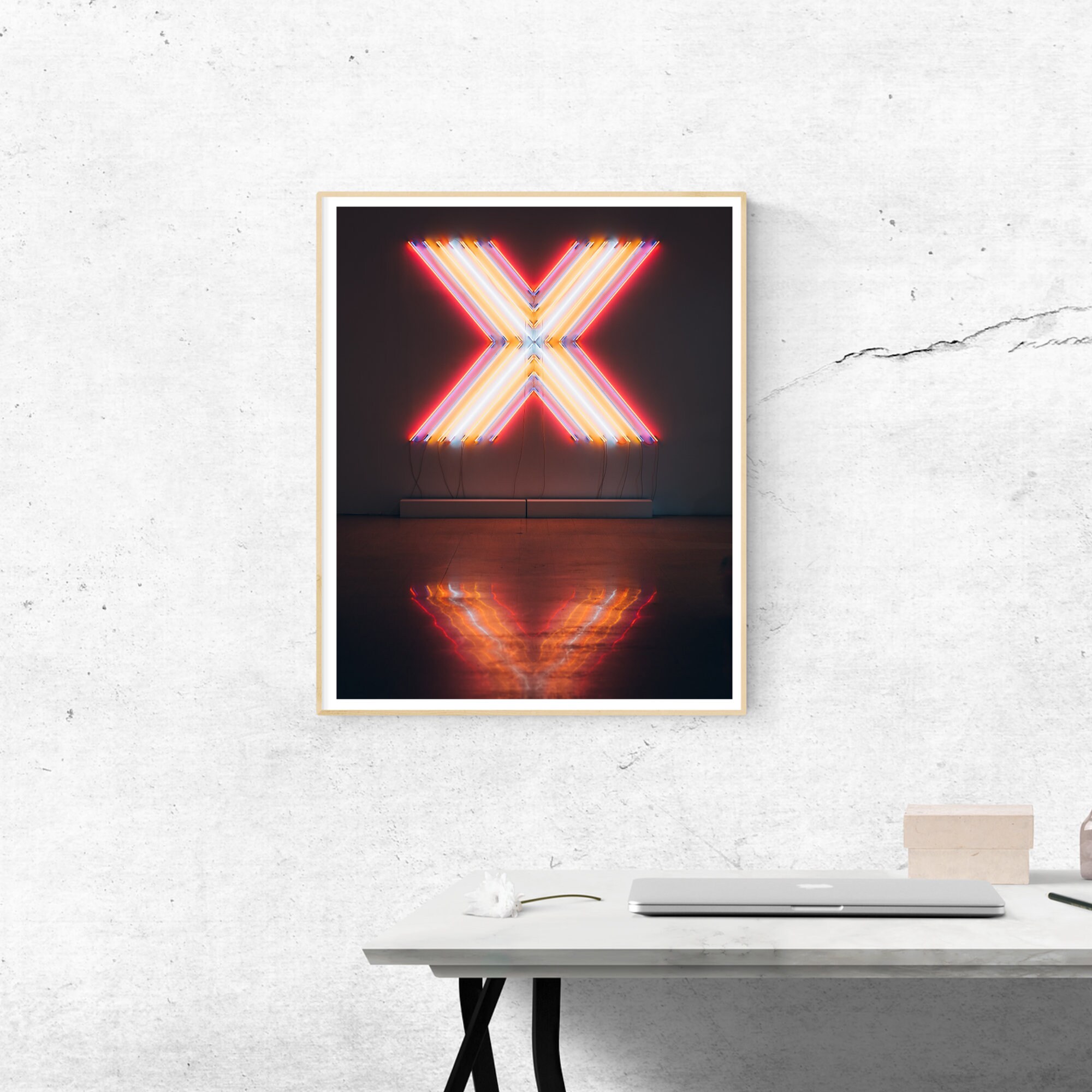 Neon Wall Art Digital Download Instant Art Print Bright Etsy