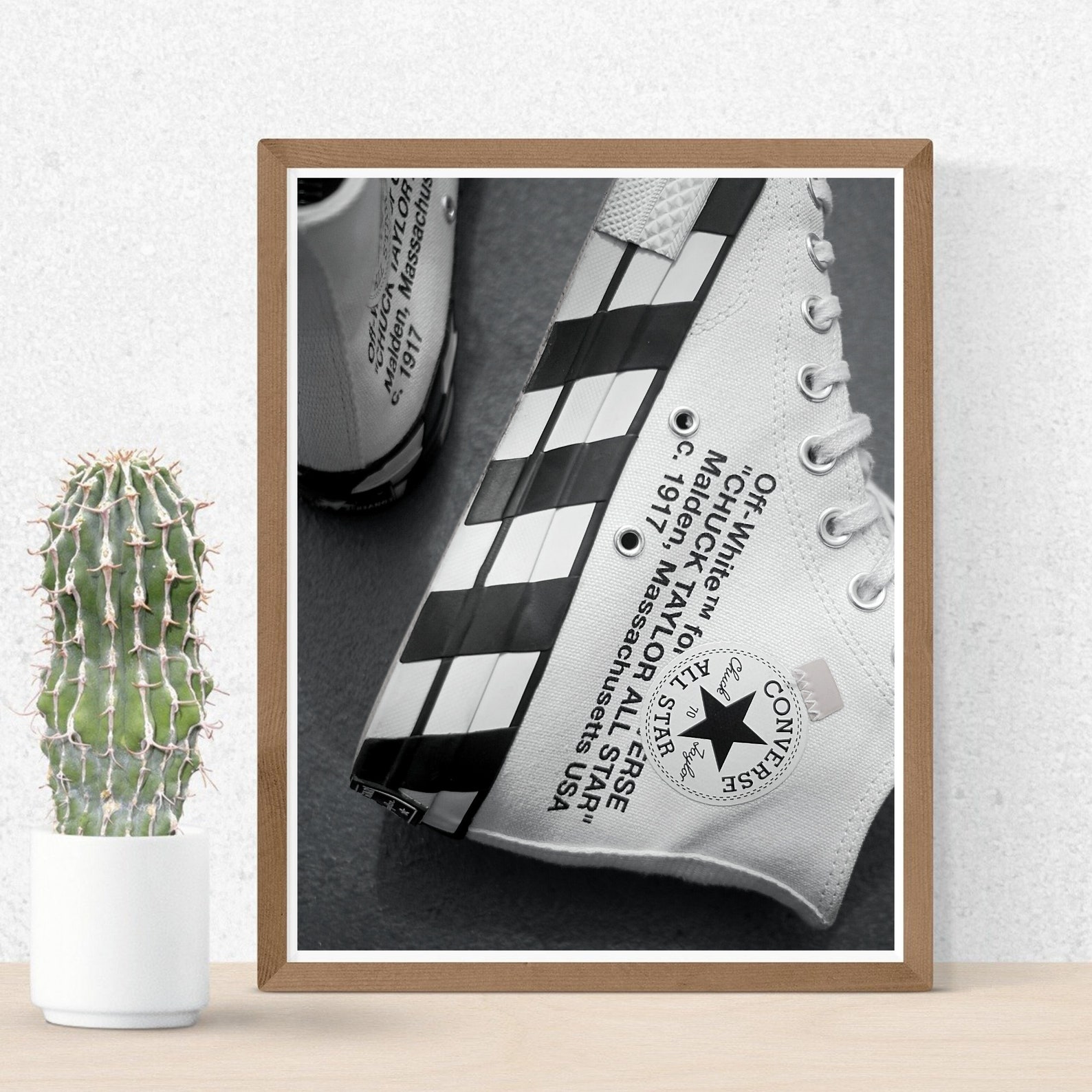 Sneakers Casual Shoes Printable Wall Art Fashion Black - Etsy