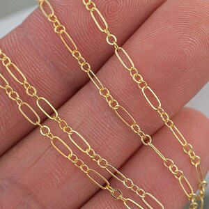 2mm Fancy Italian- 14k Gold Filled Chain Made in USA - Permanent Jewelry Chain Chains - High Quality - Permanent jewelry 1 foot