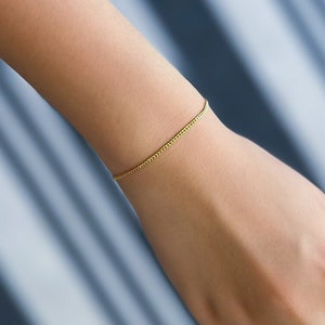 1.5mm Cuban Curb- 14k Gold Filled Chain Made in USA - Permanent Jewelry Chain Chains - High Quality - Permanent jewelry 1 foot