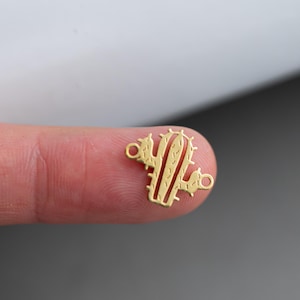 Kaktusstecker - Permanentschmuckstecker - Handpolierter Edelstahl - Hergestellt in den USA PVD lonenbeschichtung