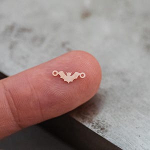 Bat connector Gold filled- USA made, USA gold filled Charms Connectors