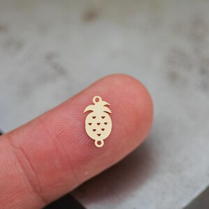 Pineapple connector Gold filled- USA made, USA gold filled Charms Connectors