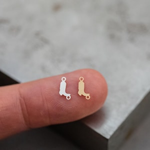 Boots connector Gold filled- USA made, USA gold filled Charms Connectors