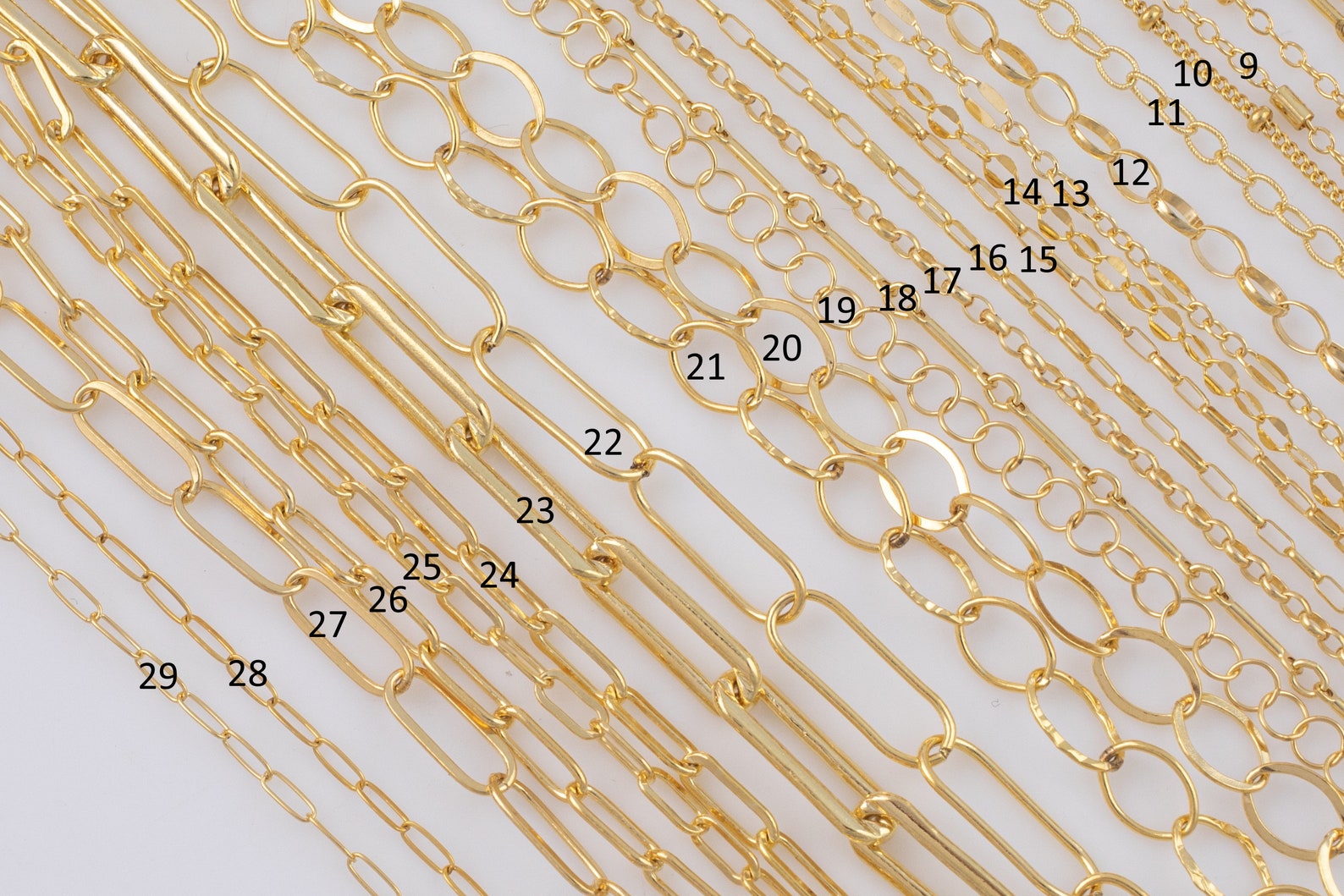 14k Gold Filled Chain Made in USA Permanent Jewelry Chain Etsy