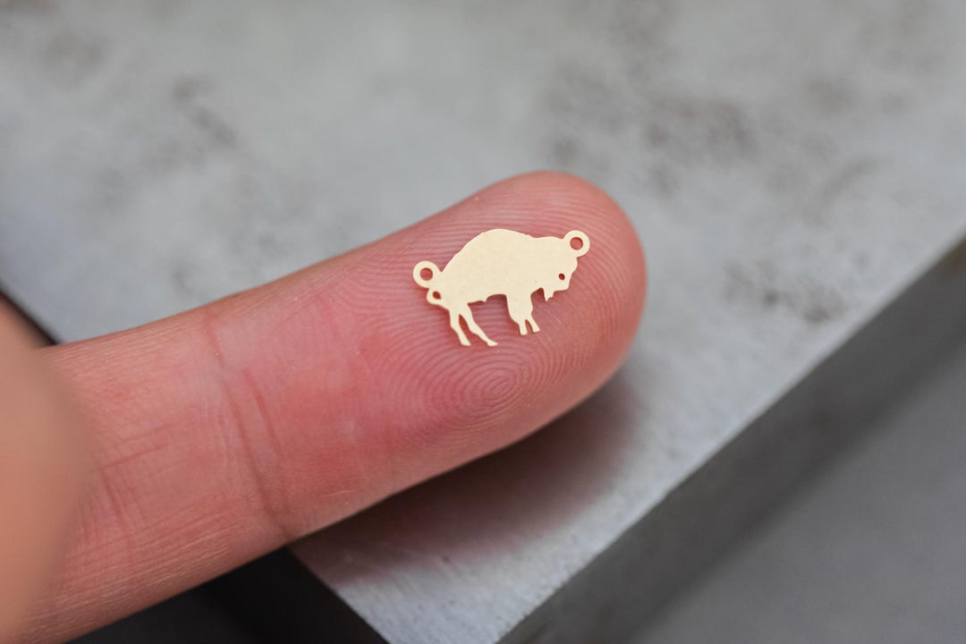 Buffalo Connector Gold Filled- USA Made, USA Gold Filled Charms ...