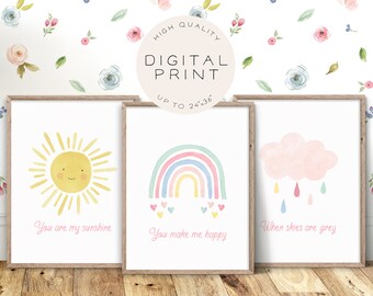 You Are My Sunshine Wall Art Etsy