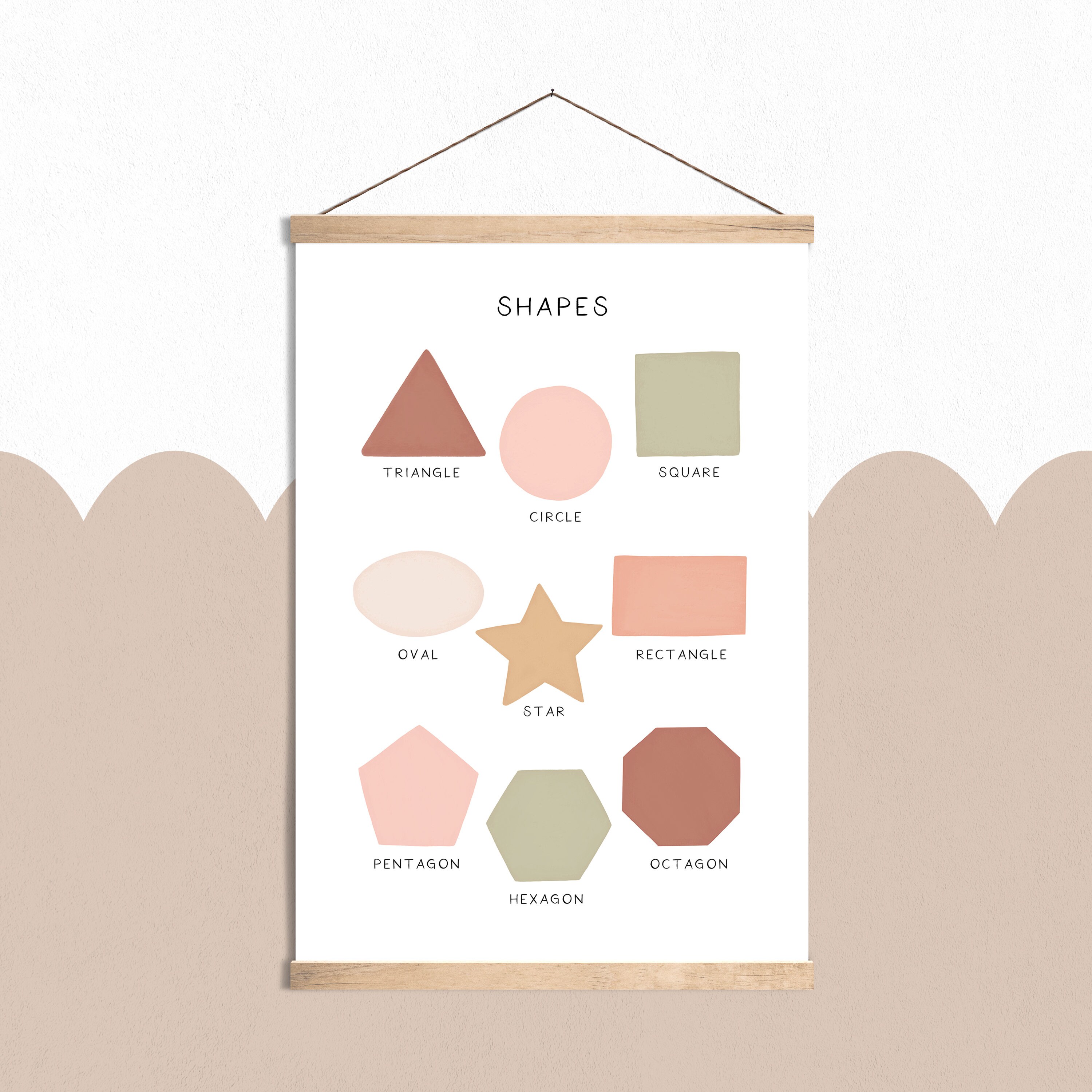 Homeschool Shapes Print Math Classroom Decor Preschool | Etsy