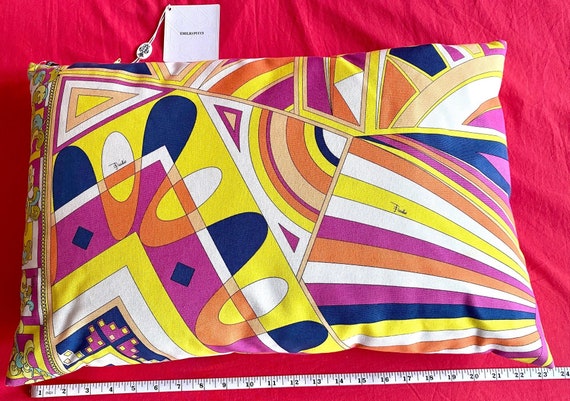 Emilio Pucci Cotton Canvas Cushion New With Tags - Etsy