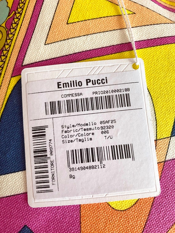 Emilio Pucci Cotton Canvas Cushion New With Tags - Etsy