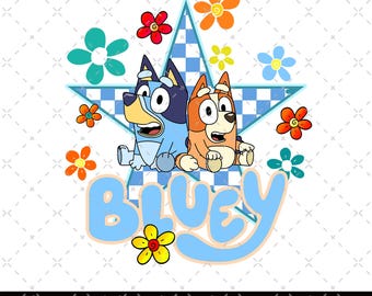 Cute Spring Bluey Dog PNG, Bluey Birthday Png, Bluey Dog Png, Birthday Cartoon Png Bundle, Birthday Magical Sublimation, Birthday Party Png