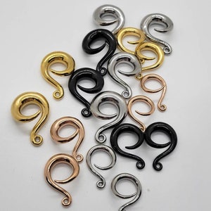 DIY Earring Hanger Weights Earring Hooks. Earring Jewelry Making Supplies Hooks Tunnels Plugs 316l Stainless Steel 6g, 2g, 0g, 00g image 1