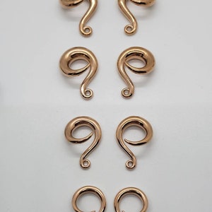 DIY Earring Hanger Weights Earring Hooks. Earring Jewelry Making Supplies Hooks Tunnels Plugs 316l Stainless Steel 6g, 2g, 0g, 00g image 7