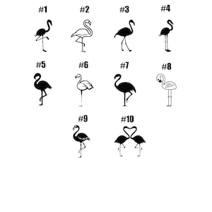 Vinyl Decal - Flamingo laptop sticker laptop decal book decal car decal flamingos Car Decal / Laptop Decal / Sticker