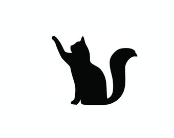 Vinyl Decal - Cat decal Cat sticker cat decal cat  Car Decal / Laptop Decal / Sticker