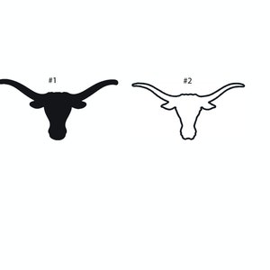 Vinyl Decal - Longhorn Laptop Sticker Vinyl Decal car decal Car Decal / Laptop Decal / Sticker