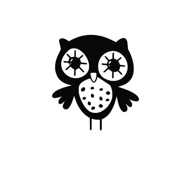 Vinyl Decal - owl  laptop sticker laptop decal book decal car decal - owl Car Decal / Laptop Decal / Sticker
