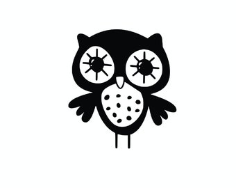 Vinyl Decal - owl  laptop sticker laptop decal book decal car decal - owl Car Decal / Laptop Decal / Sticker