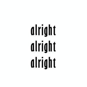 Vinyl Decal - Alright Alright Alright Car Decal Electronic Decal Mat ...