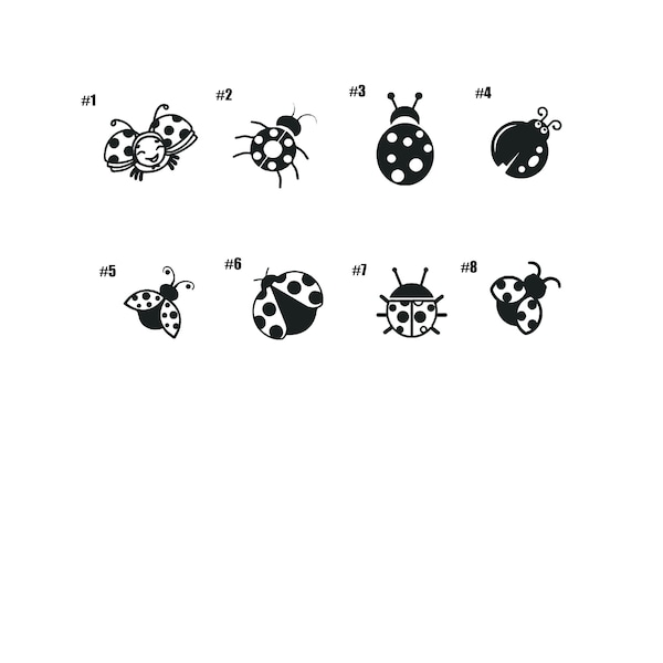 Vinyl Decal - Lady Bug laptop sticker laptop decal book decal car decal ladybug ladybugs Car Decal / Laptop Decal / Sticker