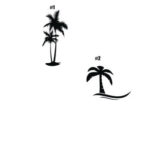 Vinyl Decal -  Palm Tree laptop sticker laptop decal book decal car decal Palm Trees