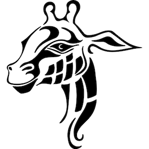 Vinyl Decal - Giraffe laptop sticker laptop decal book decal car decal Car Decal / Laptop Decal / Sticker