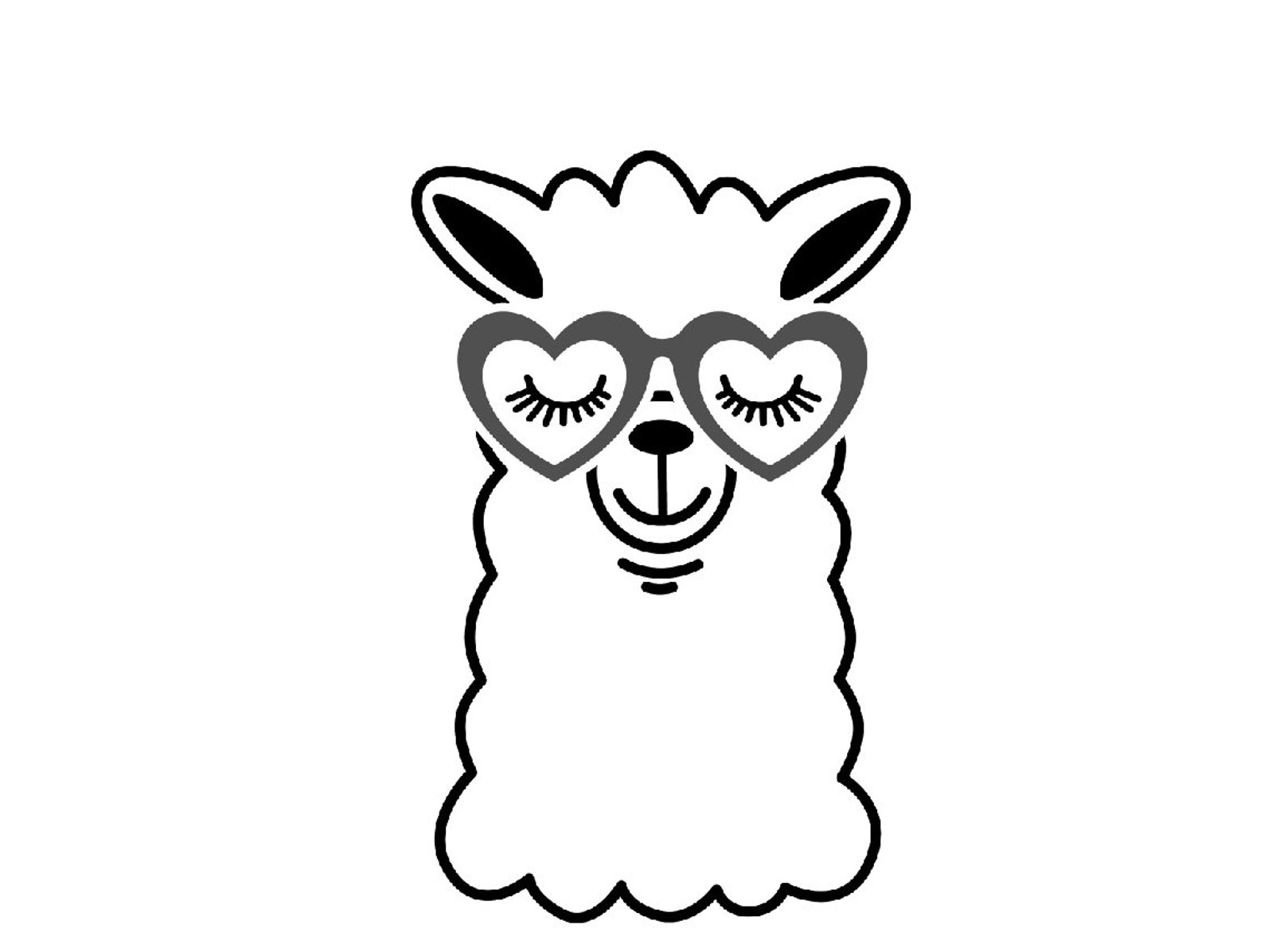 Vinyl Decal Llama Llama Sticker Llama Car Decal Llama Laptop Etsy
