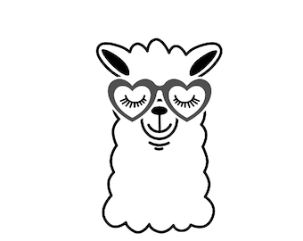 Vinyl Decal - llama llama sticker llama car decal llama laptop decal * more sizes available * Car Decal / Laptop Decal / Sticker