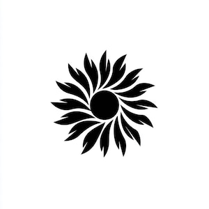 Vinyl Decal - Sunflower flower  laptop sticker laptop decal book decal car decal