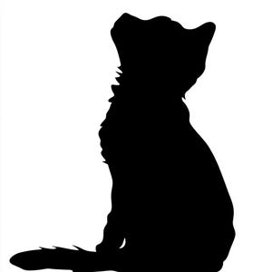 Vinyl Decal - Laptop Sticker Cat Outline decal Cat sticker cat decal cat  Car Decal / Laptop Decal / Sticker
