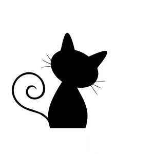 Vinyl Decal - Laptop Sticker Cat decal Cat sticker cat decal cat  Car Decal / Laptop Decal / Sticker