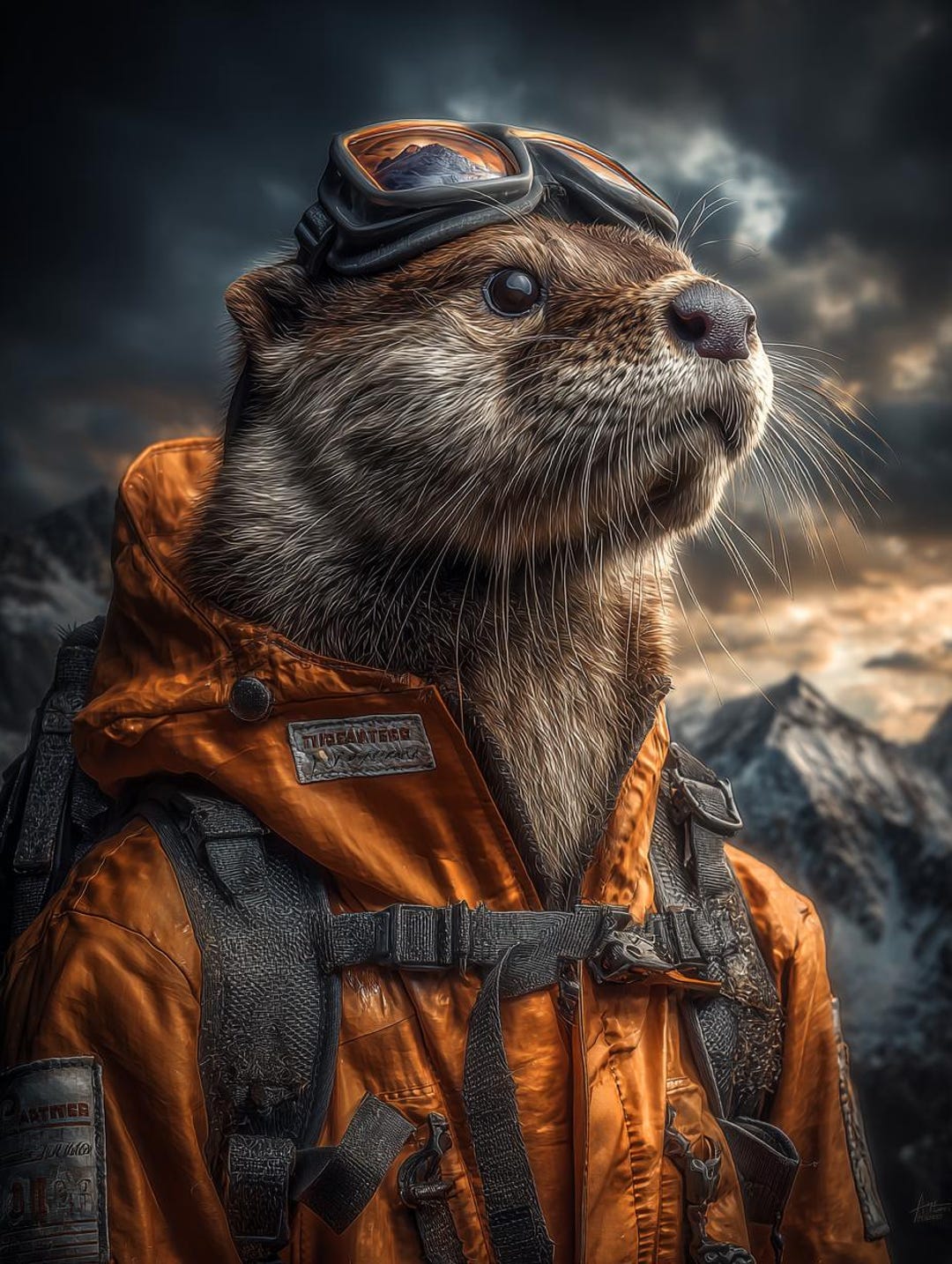 Digital Download Otter Explorer Adventurer Otter for Printing Wall Art ...