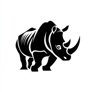 Vinyl Decal - Rhino / Rhinocerus laptop sticker laptop decal book decal car decal Car Decal / Laptop Decal / Sticker