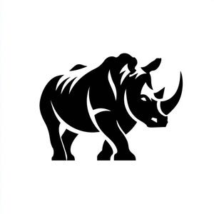 Vinyl Decal - Rhino / Rhinocerus laptop sticker laptop decal book decal car decal Car Decal / Laptop Decal / Sticker
