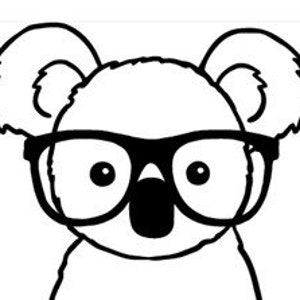 Vinyl Decal - Koala with glasses decal Koala sticker Koala decal Koala  laptop decal  Car Decal / Laptop Decal / Sticker / Koala