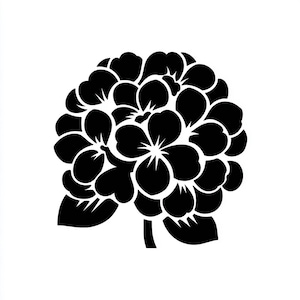 Vinyl Decal -  Hydrangea flower  laptop sticker laptop decal book decal car decal