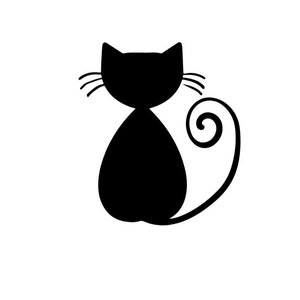 Vinyl Decal - Laptop Sticker Cat decal Cat sticker cat decal cat  Car Decal / Laptop Decal / Sticker