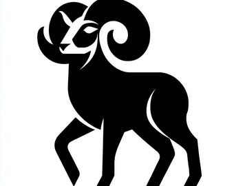 Vinyl Decal - Ram -  laptop sticker laptop decal book decal car decal  Car Decal / Laptop Decal / Sticker