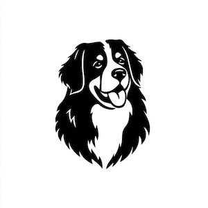 Vinylsticker - Berner Sennenhond laptop sticker laptop sticker boek sticker auto sticker hond hond