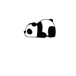 Vinyl Decal - Panda - Namaste home laptop sticker laptop decal book decal car decal panda yoga Car Decal / Laptop Decal / Sticker