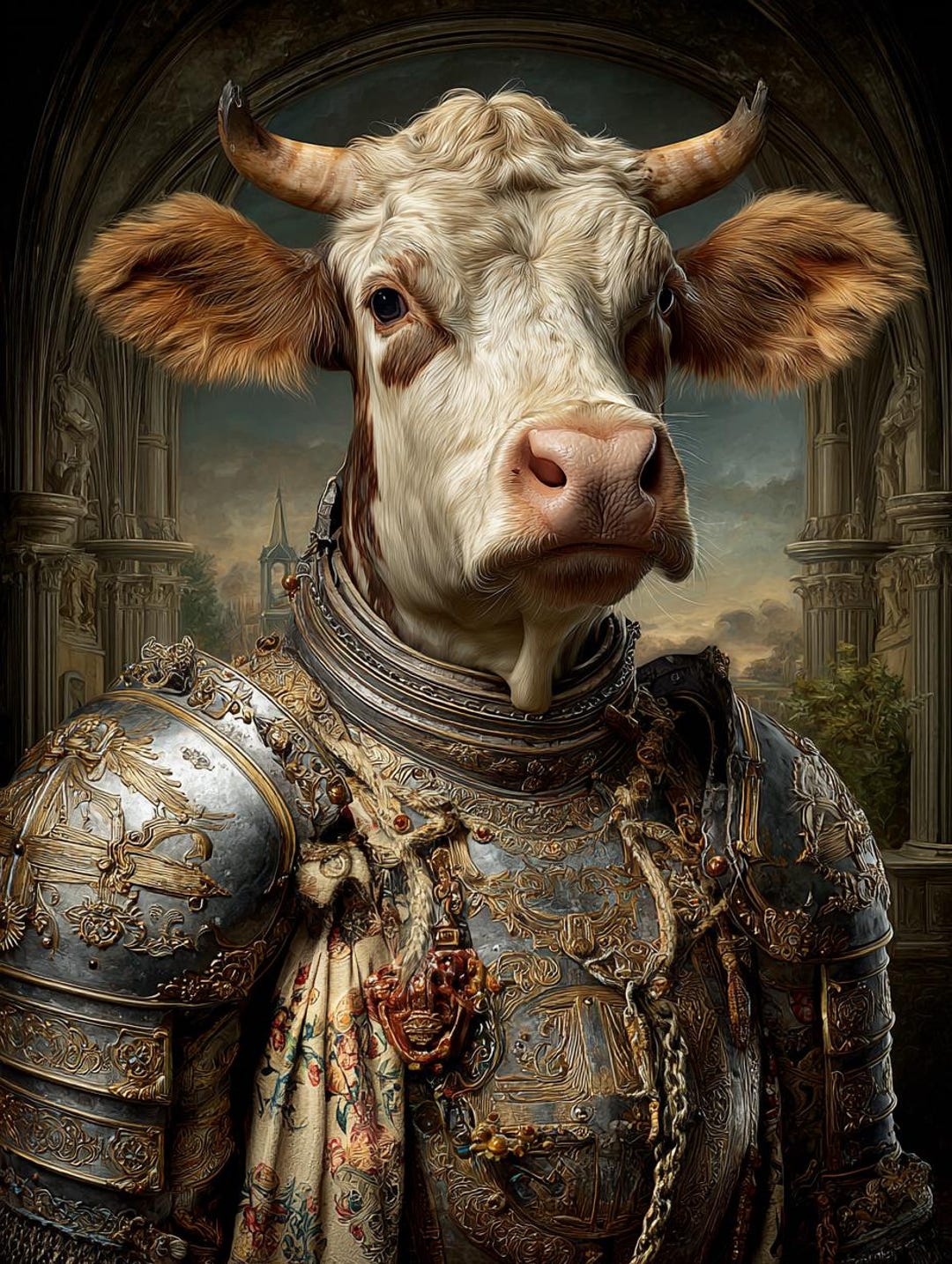 Digital Download Cow Knight Cow for Printing Wall Art, Posters, Prints ...