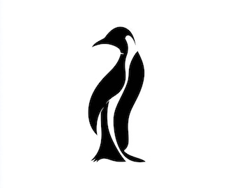 Vinyl Decal - Penguin laptop sticker laptop decal book decal car decal Car Decal / Laptop Decal / Sticker