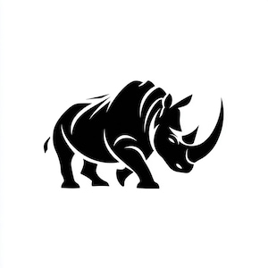 Vinyl Decal - Rhino / Rhinocerus laptop sticker laptop decal book decal car decal Car Decal / Laptop Decal / Sticker