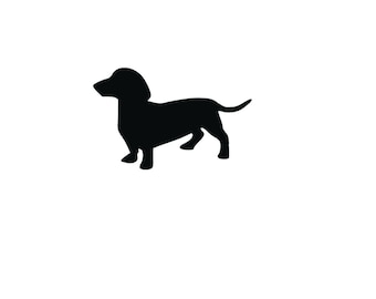 Vinyl Decal - Dachshund laptop sticker laptop decal book decal car decal weiner dog